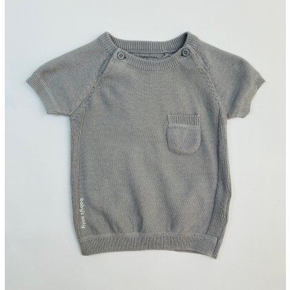 Baby´s only Bio bavlnené tričko šedé pletené