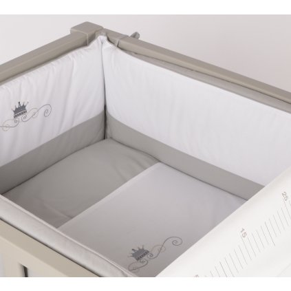 54 BSP 001_Quax 3-dielna súprava do postieľky šedá_nunobaby