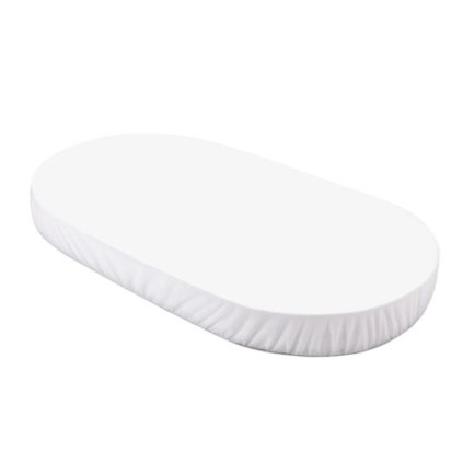 Bavlnená plachta do oválnej postieľky biela nunobaby 1