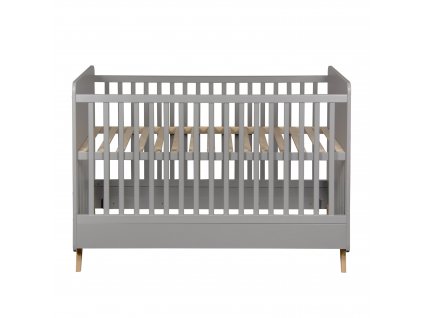 QUAX přestavitelná postýlka Loft grey 140x70cm (2v1)