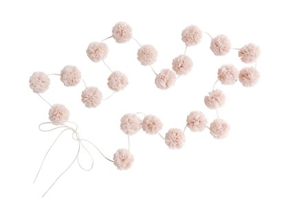 Mini PomPom Girlanda Champagne
