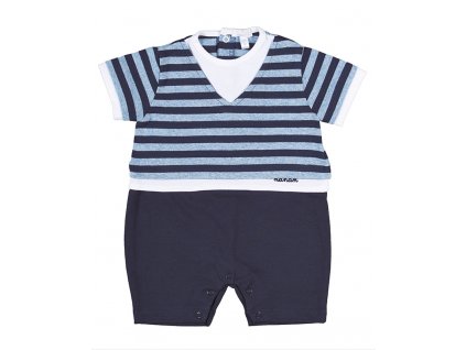 Nanan overal stripes tmavomodrý