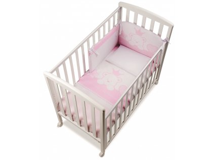 Italbaby set do postýlky Baby Re růžový
