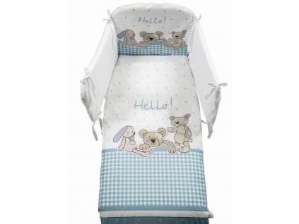Italbaby set do postýlky Hello modrý