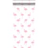 Tapeta Flamingos pink and white