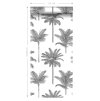 Tapeta Palm trees black and white