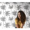 Tapeta Palm trees black and white