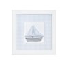 Caramella textilní obraz Azure loďka modrý