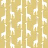 Tapeta Giraffes ochre yellow