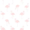 Tapeta Flamingos light pink and white