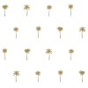 Tapeta Palm trees white and gold