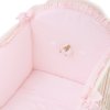 Nanana set do postýlky s volánkem Puccio růžový