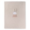 Nanán letní deka do kočárku zajíc Roger růžová