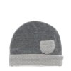 Nanán detská čiapka šedá s bodkami