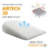 Antirefluxní klínový dětský polštář do kočárku AirTech 3D – 30x33cm