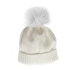 Nanán zimná detská čiapka s brmbolcom smotanová nunobaby.sk