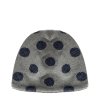 Nanán zimná detská čiapka s bodkami bledošedá nunobaby.sk