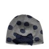 Nanán zimná detská čiapka s bodkami bledošedá nunobaby.sk