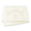 bavlnená deka do postieľky Romantic slonovinová 110x150cm nunobaby.sk