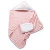detská froté osuška so žinkou Amore 75x75cm biela nunobaby.sk