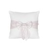 dekoračný vankúš s ružovou mašľou nunobaby.sk