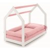 Domčeková posteľ Montessori pre dievča ružová nunobaby.sk