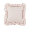 Boho dekoračný vankúš s volánom pudrovo ružová nunobaby.sk