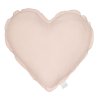 Pure Nature dekoračný vankúš srdce zo 100% ľanu pudrovo ružová nunobaby.sk