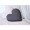 Pure Nature dekoračný vankúš srdce zo 100% ľanu antracit 3 nunobaby.sk