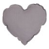 Pure Nature dekoračný vankúš srdce zo 100% ľanu šedá nunobaby.sk