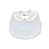 Caramella Baby Pink podbradník s golierom modrý nunobaby.sk
