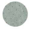 dywan do prania round dot blue sage o140cm
