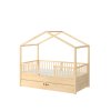 eng pl Dream nest pine house bed 80x160 along with two safety rails and a drawer 1090 1