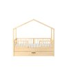 eng pl Dream nest pine house bed 80x160 along with two safety rails and a drawer 1090 2