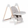 Quax rastúca detská jedálenská stolička Quax Papum – biela/prírodná