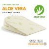 Antirefluxní klínový dětský polštář do kočárku Aloe Vera - 30x33cm