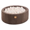 BSAB9000IE MeowBaby® Aesthetic detský suchý bazén 90x30cm – hnedá_nunobaby