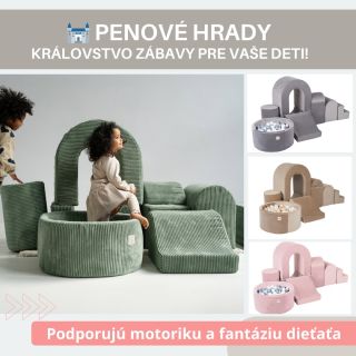 🏰 Penové hrady – kráľovstvo zábavy pre vaše deti! 👑🎉 Doprajte svojmu dieťatku nekonečnú zábavu a bezpečné dobrodružstvá v...