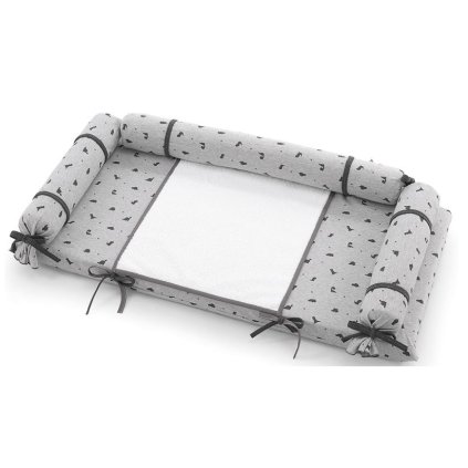 prebaľovacia podložka na komodu Jurassic 45x90cm šedá nunobaby.sk