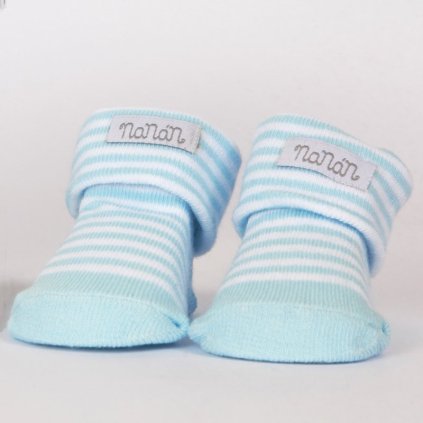 Nanán detské ponožky pásikavé modré nunobaby.sk