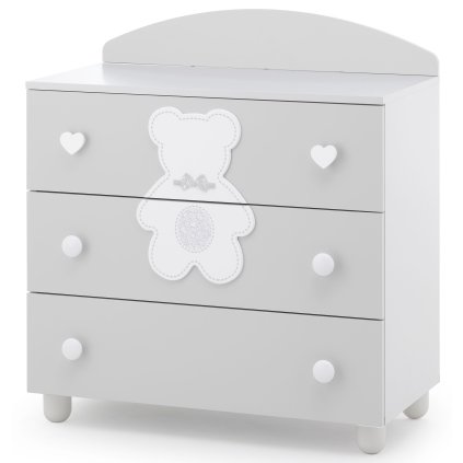 detská komoda Fiocco šedá nunobaby.sk