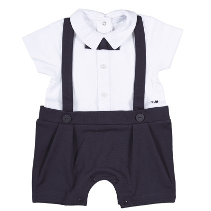 Nanán detský overal s motýlikom tmavomodrý nunobaby.sk