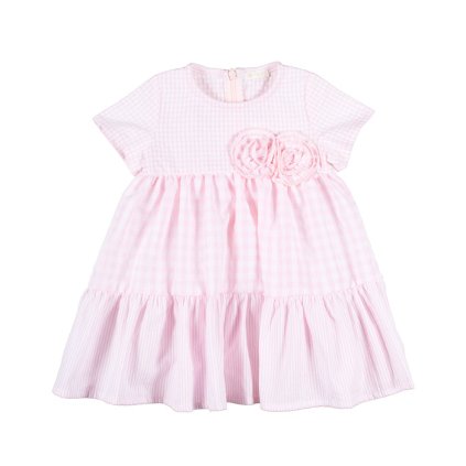 Nanán dievčenské šaty Vichy ružové nunobaby.sk
