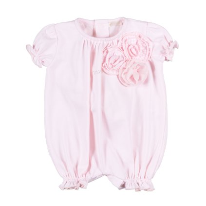Nanán detský overal s kvetinkou ružový nunobaby.sk