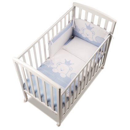 set do postieľky Baby Re modrý nunobaby.sk