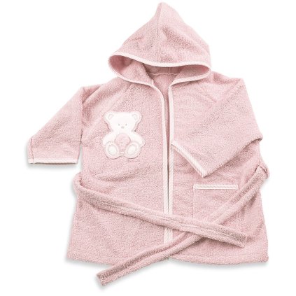 Italbaby župan Peluche 6-18 mes ružový nunobaby.sk
