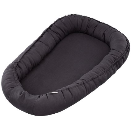 Ľanové hniezdo Pure Nature Exclusive grafitové nunobaby.sk