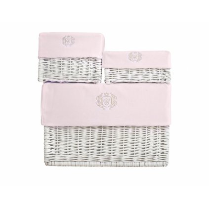 odkladací prútený košík ružový nunobaby.sk