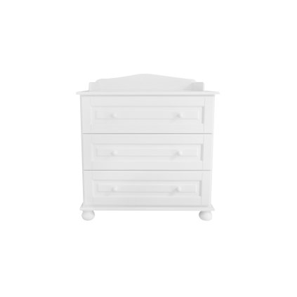 nábytok detská komoda s prebaľovacím rámom biela nunobaby.sk