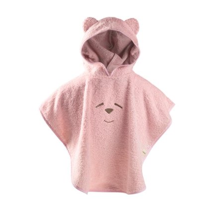 Nanán detské frote pončo ružové nunobaby.sk